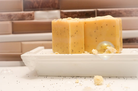 Lemon Poppyseed Cake - Thick Slice