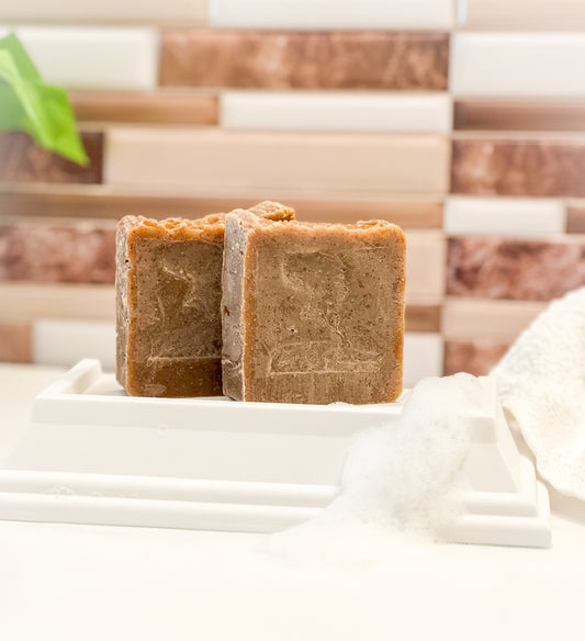Cinnamon Porridge Soap Bar - Goat’s Milk Hot Processed Soap